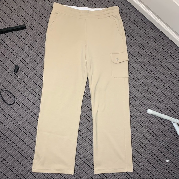 Lauren Active Ralph Lauren Beige Pull On Jogger Cargo Pants Straight Leg Sz M - Picture 13 of 13